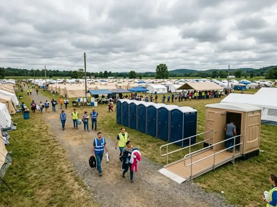 disaster-relief-camp-restrooms-010 — frequently asked questions, Dumpster & Portable Bathrooms Rental in Leo-Cedarville, IN